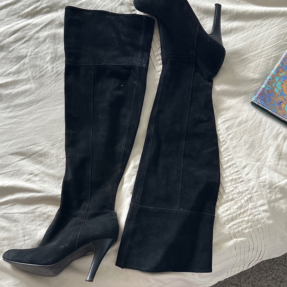 Jessica Simpson Black Over the Knee Boots